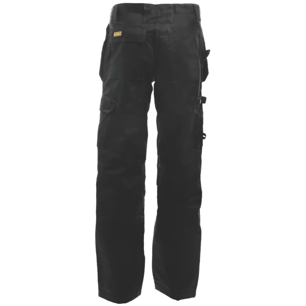 DEWALT LOGAN PRO-STRETCH WORK TROUSERS BLACK 34" W 31" L - MonkeyTools