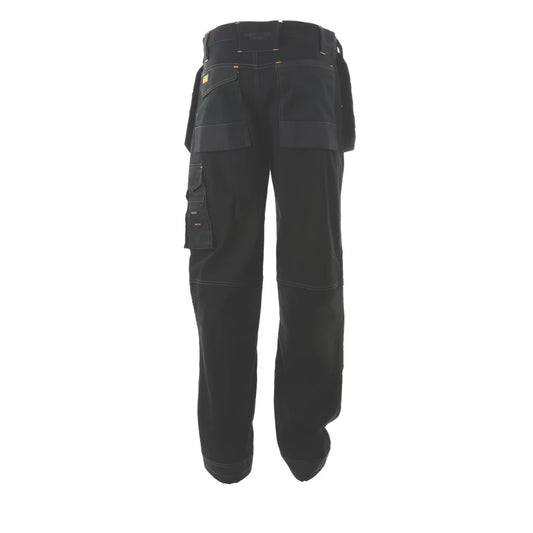 DEWALT LOGAN PRO-STRETCH WORK TROUSERS BLACK 34" W 31" L - MonkeyTools