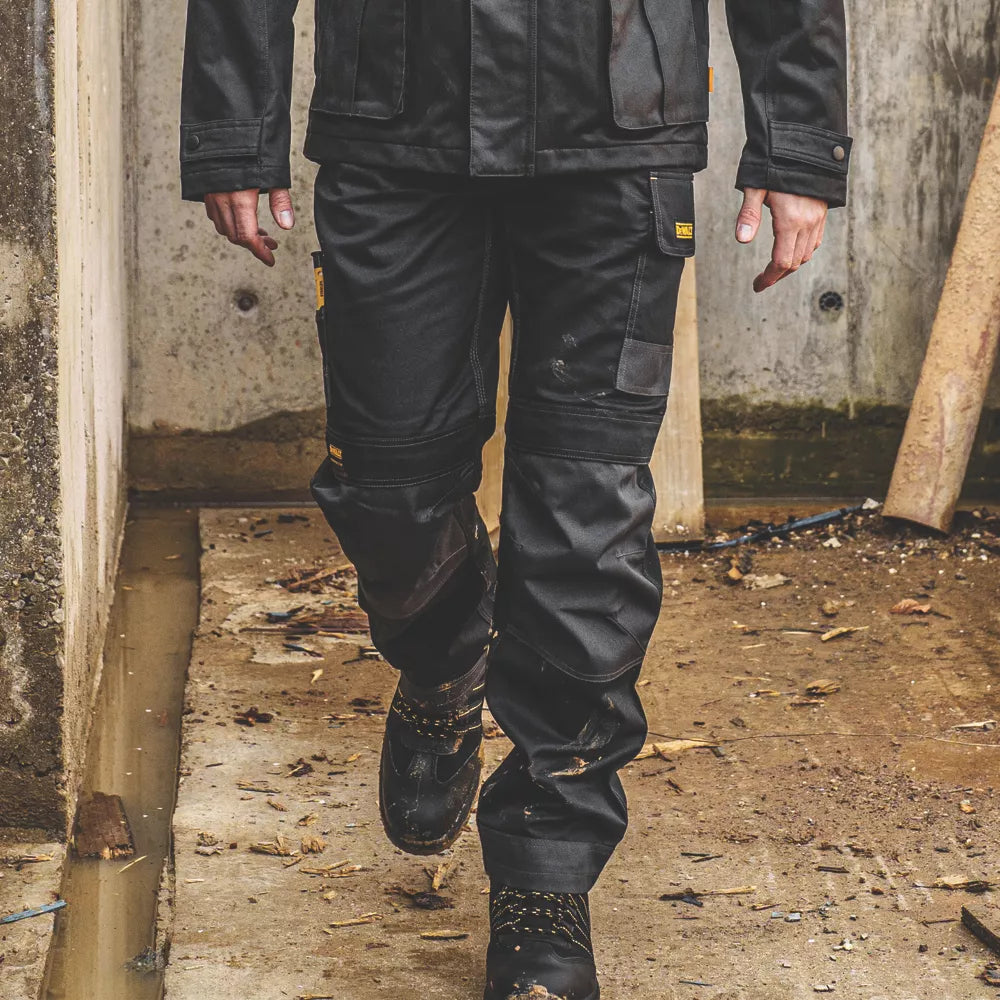 DEWALT LOUISIANA WORK TROUSER BLACK 34" W 31" L - MonkeyTools