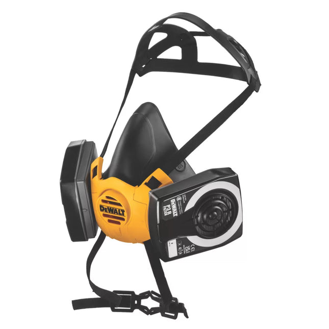 DEWALT MEDIUM HALF MASK RESPIRATOR WITH FILTERS P3 - MonkeyTools