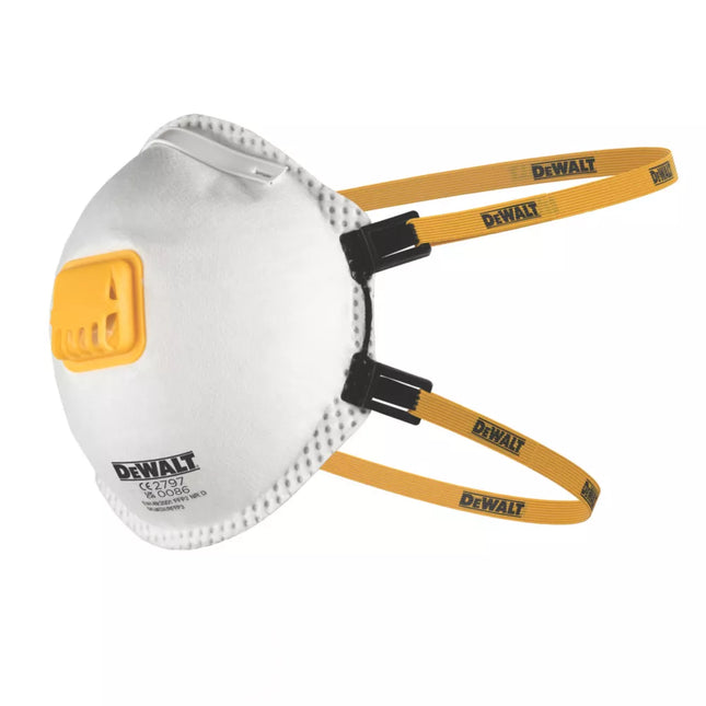 DEWALT MOULDED FFP3 NR D VALVED DISPOSABLE MASKS P3 2 PACK - MonkeyTools