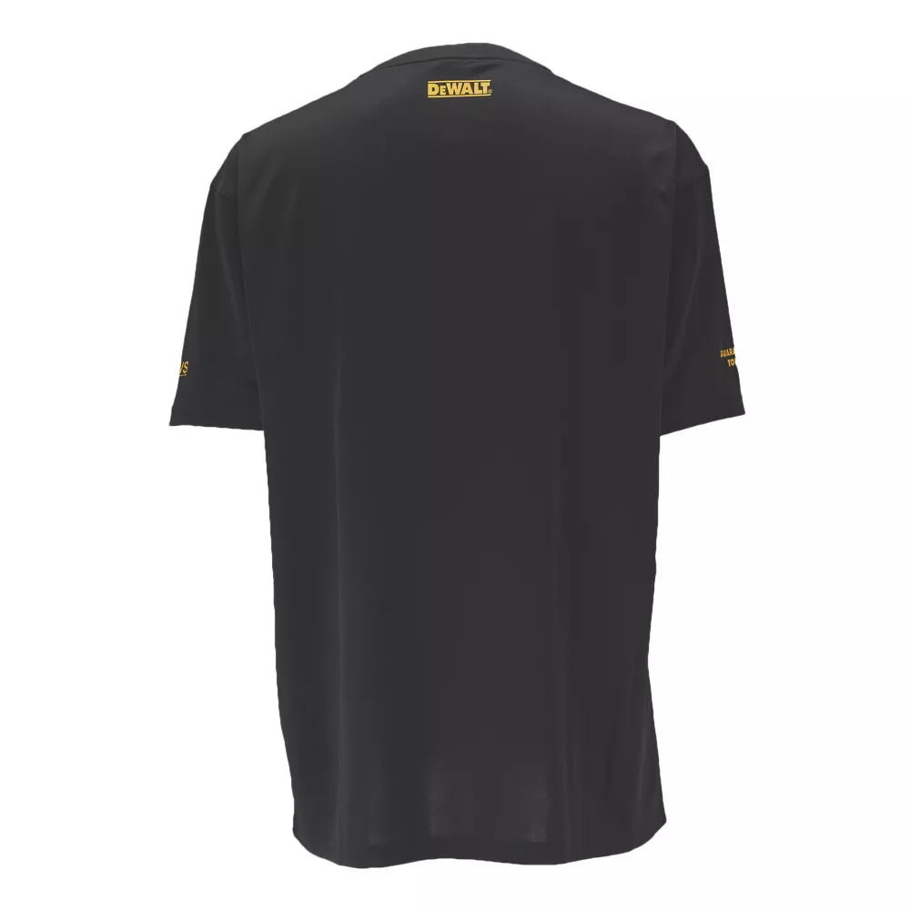DEWALT PERFORMANCE SHORT SLEEVE T-SHIRT BLACK, GUNSMOKE & GREY X LARGE 48" CHEST 3 PACK - MonkeyTools