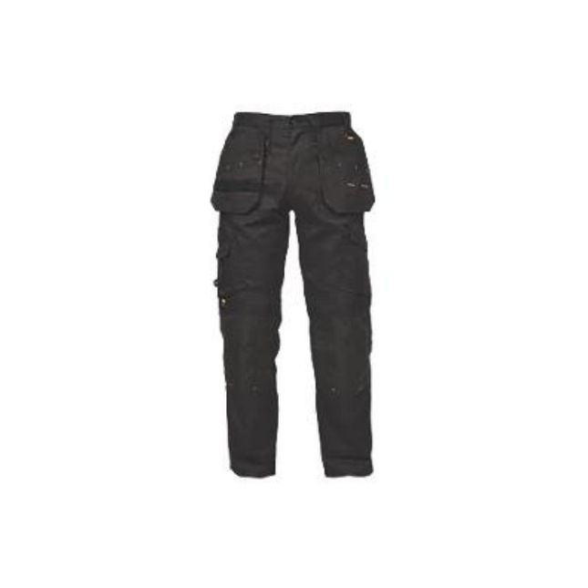 DEWALT PRO TRADESMAN TROUSERS BLACK 32" W 33" L - MonkeyTools
