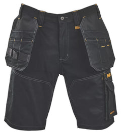 DEWALT SHELBY MULTI-POCKET SHORTS BLACK 38" W