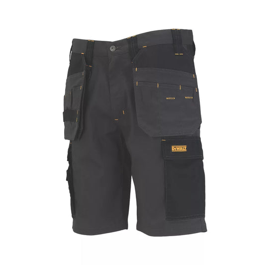 DEWALT VALDEZ WORK SHORTS GREY/BLACK 32" W - MonkeyTools