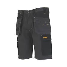 DEWALT VALDEZ WORK SHORTS GREY/BLACK 34" W - MonkeyTools