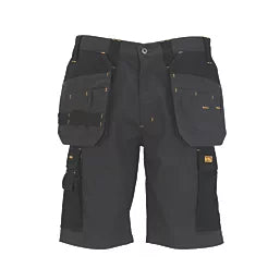 DEWALT VALDEZ WORK SHORTS GREY/BLACK 38" W - MonkeyTools