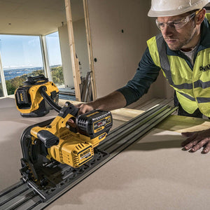Dewalt DCS520T2 54V Flexvolt Brushless 165mm Plunge Saw with 2 x 6.0Ah Batteries Charger & Case - MonkeyTools