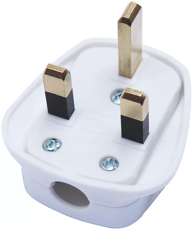DIALL 13A FUSED PLUG WHITE - MonkeyTools