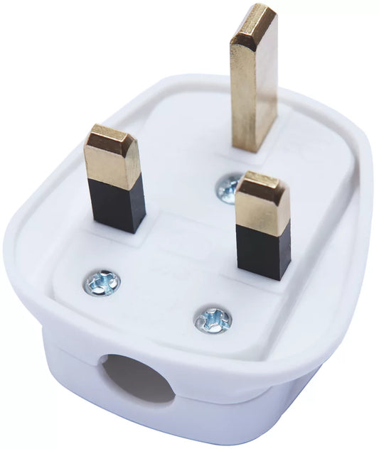 DIALL 13A FUSED PLUG WHITE - MonkeyTools