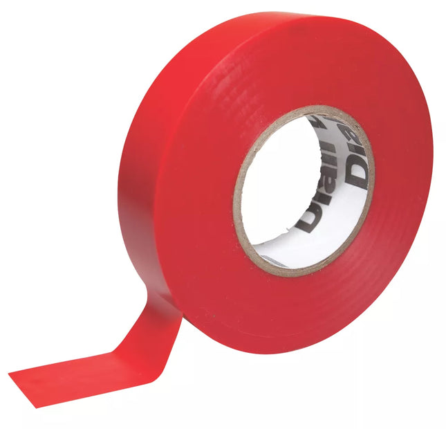 DIALL INSULATING TAPE RED 33M X 19MM - MonkeyTools