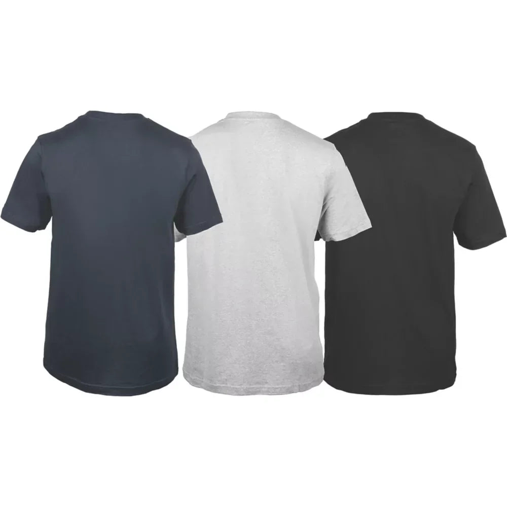 DICKIES RUTLAND SHORT SLEEVE T-SHIRT SET ASSORTED COLOURS LARGE 39.3" CHEST 3 PIECES - MonkeyTools