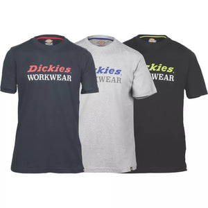 DICKIES RUTLAND SHORT SLEEVE T-SHIRT SET ASSORTED COLOURS X LARGE 40.9