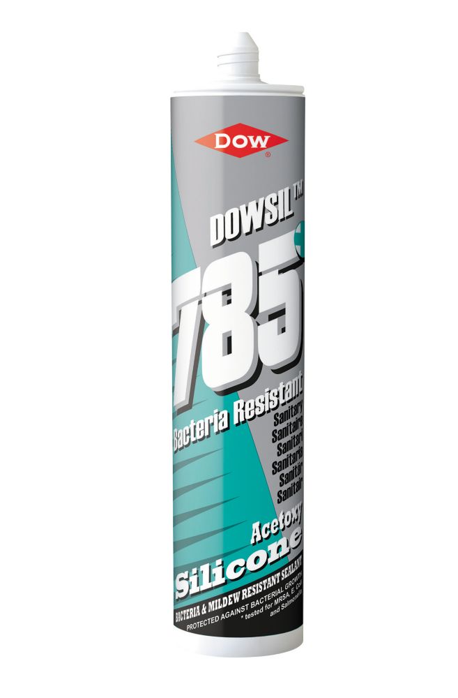 DOW 785+ BACTERIA RESISTANT SANITARY SILICONE WHITE 310ML - MonkeyTools