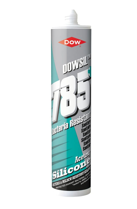 DOW 785+ BACTERIA RESISTANT SANITARY SILICONE WHITE 310ML - MonkeyTools