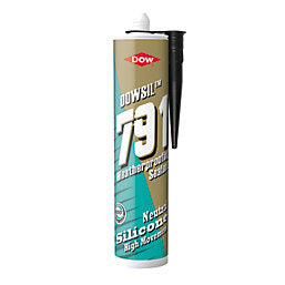 DOW 791 WEATHERPROOFING SILICONE SEALANT BLACK 310ML - MonkeyTools