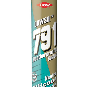 DOW 791 WEATHERPROOFING SILICONE SEALANT WHITE 310ML - MonkeyTools