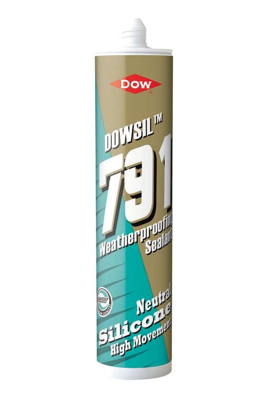 DOW 791 WEATHERPROOFING SILICONE SEALANT WHITE 310ML - MonkeyTools