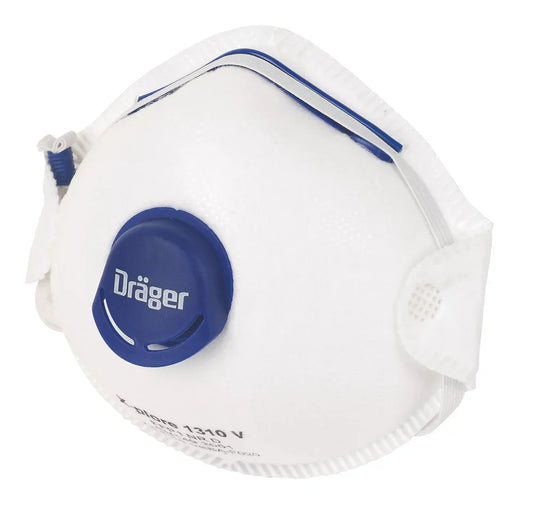 DRAEGER X-PLORE 1310V CUP-VALVED DUST MASKS P1 10 PACK - MonkeyTools