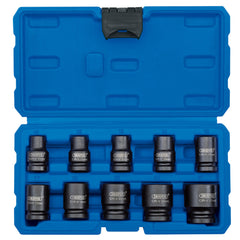 Draper 1/2" Square Drive Impact Socket Metric Set of 10 Piece - 83092