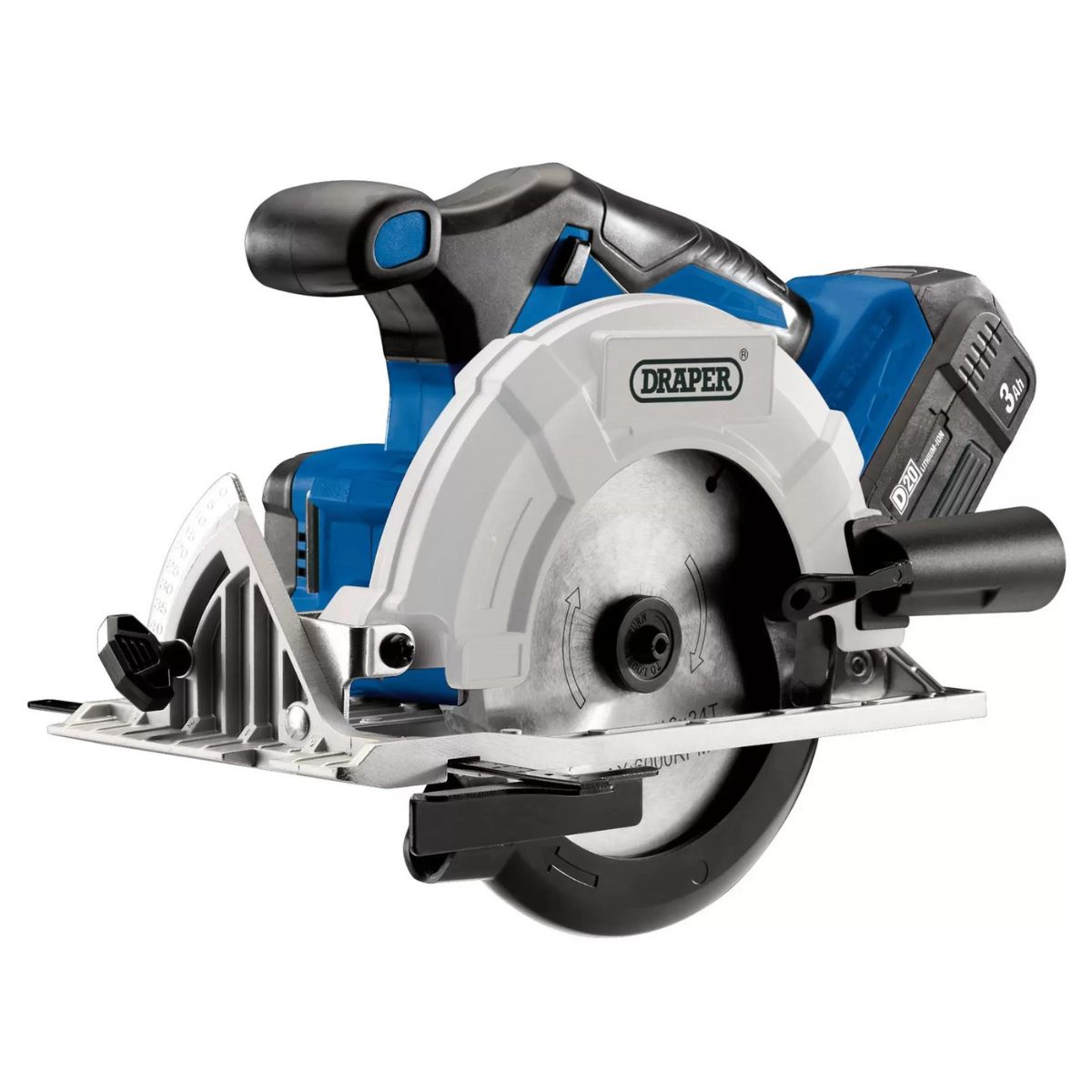 Draper D20CS165SET 20V Brushless Circular Saw 1 x 3.0Ah Battery With Fast Charger 00594 - MonkeyTools