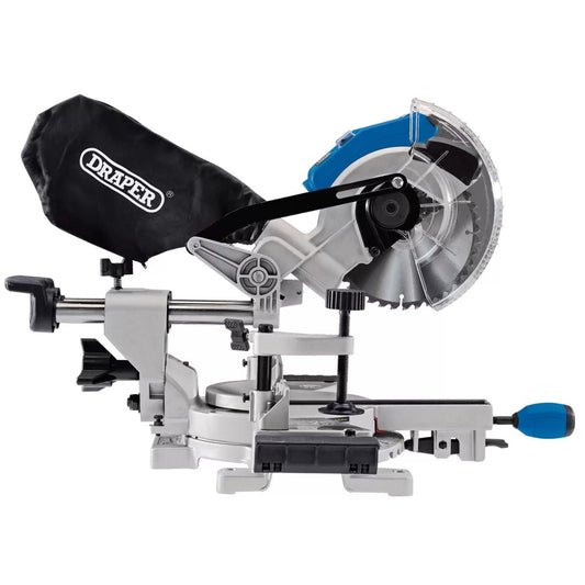 Draper D20MS185 20V Brushless Sliding Compound Mitre Saw 185mm Body Only 55588 - MonkeyTools