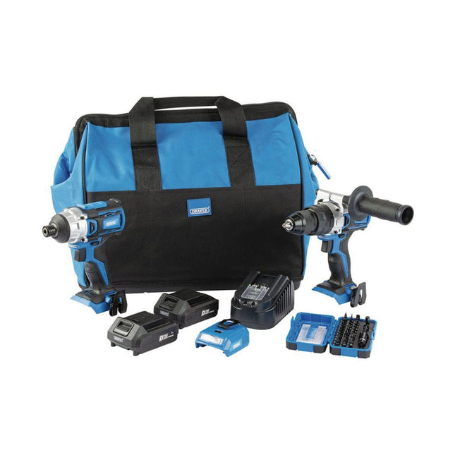 Draper PTK8/D20 Twin Kit With 2 x 2.0Ah Batteries, 1 x Fast charger & Bag 90471 - MonkeyTools