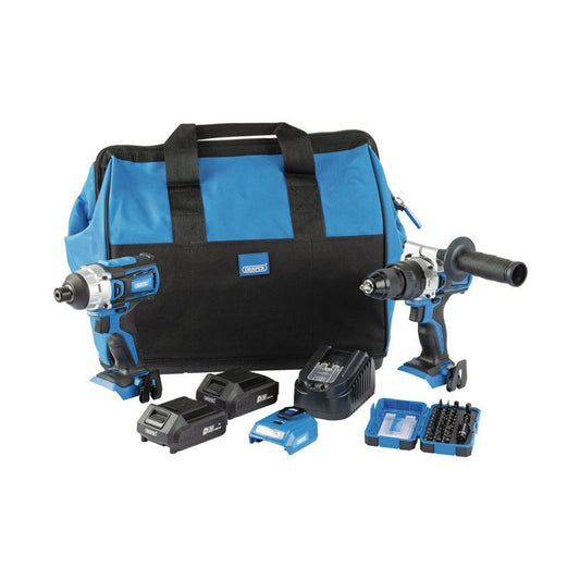 Draper PTK8/D20 Twin Kit With 2 x 2.0Ah Batteries, 1 x Fast charger & Bag 90471 - MonkeyTools