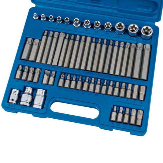 Draper Square Drive Mechanics Socket and Bit Set 61 Piece 3/8" 1/2" 63376 - MonkeyTools