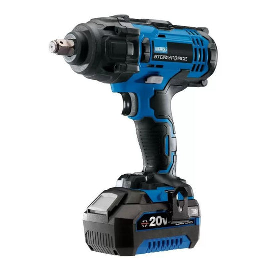 Draper Storm CIW204SF-BMC 20V Mid-Torque Impact Wrench 1/2" Sq. 1 x 4.0Ah Battery With Charger 43785 - MonkeyTools