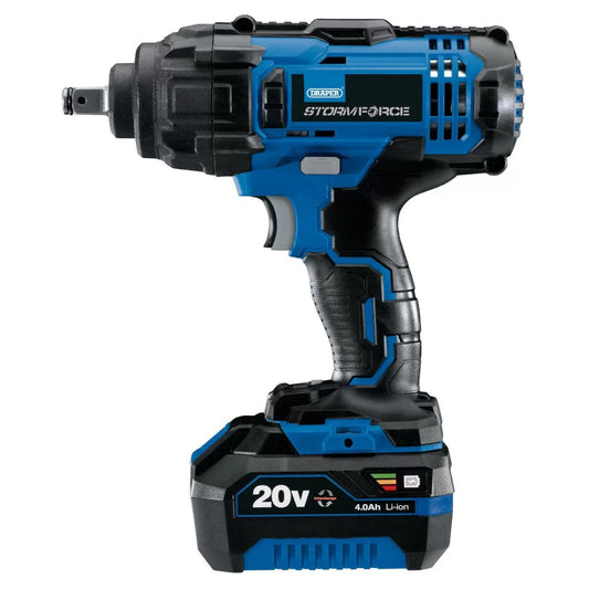 Draper Storm CIW204SF-BMC 20V Mid-Torque Impact Wrench 1/2" Sq. 1 x 4.0Ah Battery With Charger 43785 - MonkeyTools