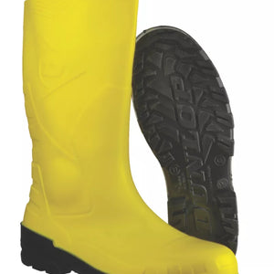 DUNLOP DEVON SAFETY WELLIES YELLOW SIZE 10 - MonkeyTools