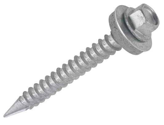 EASYDRIVE FLANGE SELF-DRILLING TIMBER ROOFING DOUBLE SLASH POINT SCREWS 6.3MM X 45MM 100 PACK - MonkeyTools