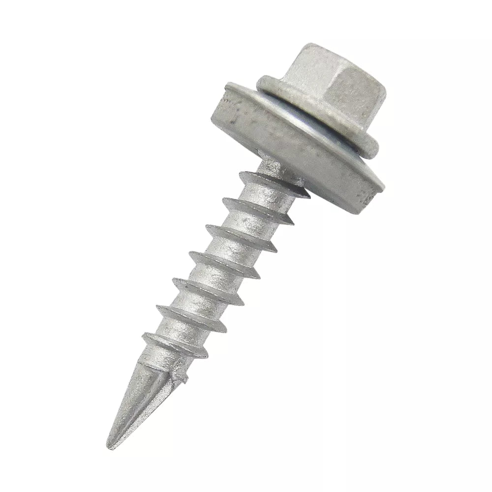 EASYDRIVE FLANGE SELF-DRILLING TIMBER ROOFING DOUBLE SLASH POINT SCREWS 6.3MM X 60MM 100 PACK - MonkeyTools