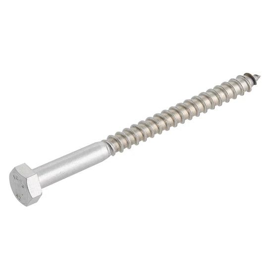EASYDRIVE HEX BOLT SELF-TAPPING COACH SCREWS 10MM X 120MM 10 PACK - MonkeyTools