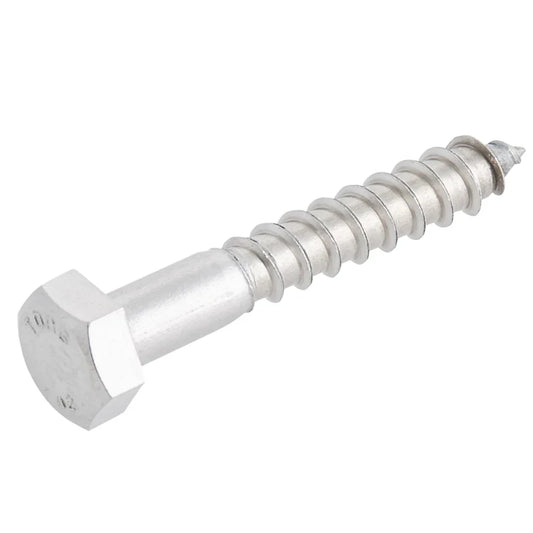 EASYDRIVE HEX BOLT SELF-TAPPING COACH SCREWS 8MM X 50MM 10 PACK - MonkeyTools