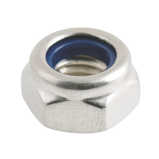 EASYFIX A2 STAINLESS STEEL NYLON LOCK NUTS M8 100 PACK - MonkeyTools