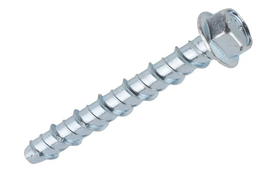 EASYFIX BRIGHT ZINC-PLATED CARBON STEEL CONCRETE BOLTS M8 X 80MM 10 PACK - MonkeyTools