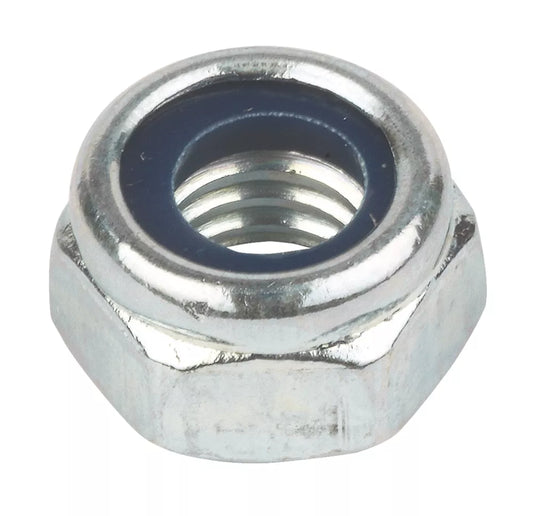 EASYFIX BZP STEEL NYLON LOCK NUTS M12 50 PACK - MonkeyTools
