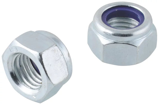 EASYFIX BZP STEEL NYLON LOCK NUTS M16 50 PACK - MonkeyTools