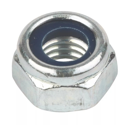 EASYFIX BZP STEEL NYLON LOCK NUTS M6 100 PACK - MonkeyTools