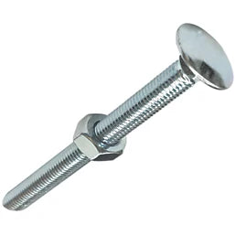 EASYFIX GENERAL PURPOSE THREADED COACH BOLTS CARBON STEEL BRIGHT ZINC-PLATED M10 X 180MM 50 PACK - MonkeyTools
