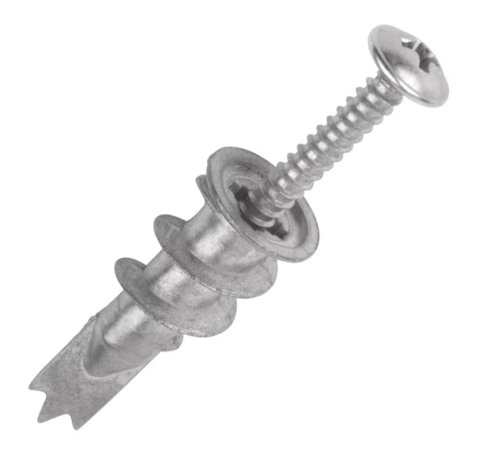 EASYFIX SELF-DRILL PLASTERBOARD FIXINGS METAL 32MM 100 PACK - MonkeyTools
