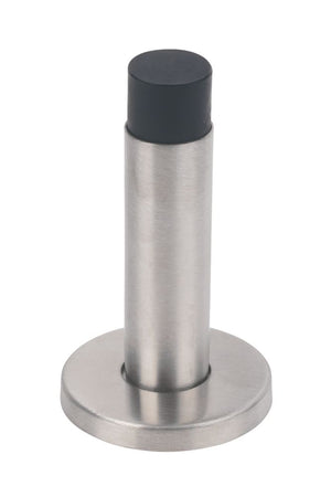 ECLIPSE CYLINDER PROJECTION DOOR STOP 20 X 85MM SATIN STAINLESS STEEL - MonkeyTools
