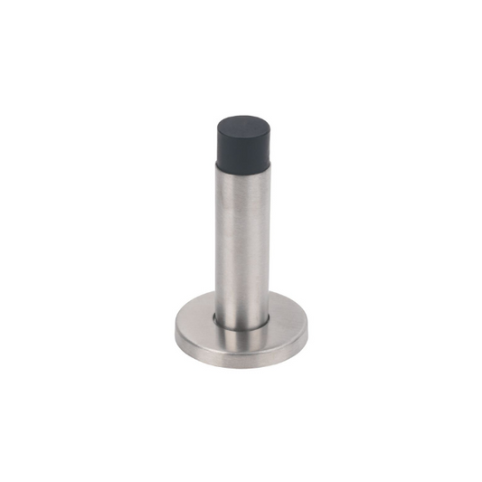 ECLIPSE CYLINDER PROJECTION DOOR STOP SATIN STAINLESS STEEL - MonkeyTools