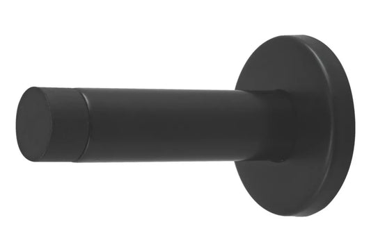 ECLIPSE CYLINDER PROJECTION SOLID WALL DOOR STOP 20 X 85MM MATT BLACK - MonkeyTools