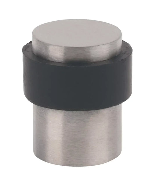 ECLIPSE ROUND DOOR STOP 30 X 41MM SATIN STAINLESS STEEL - MonkeyTools
