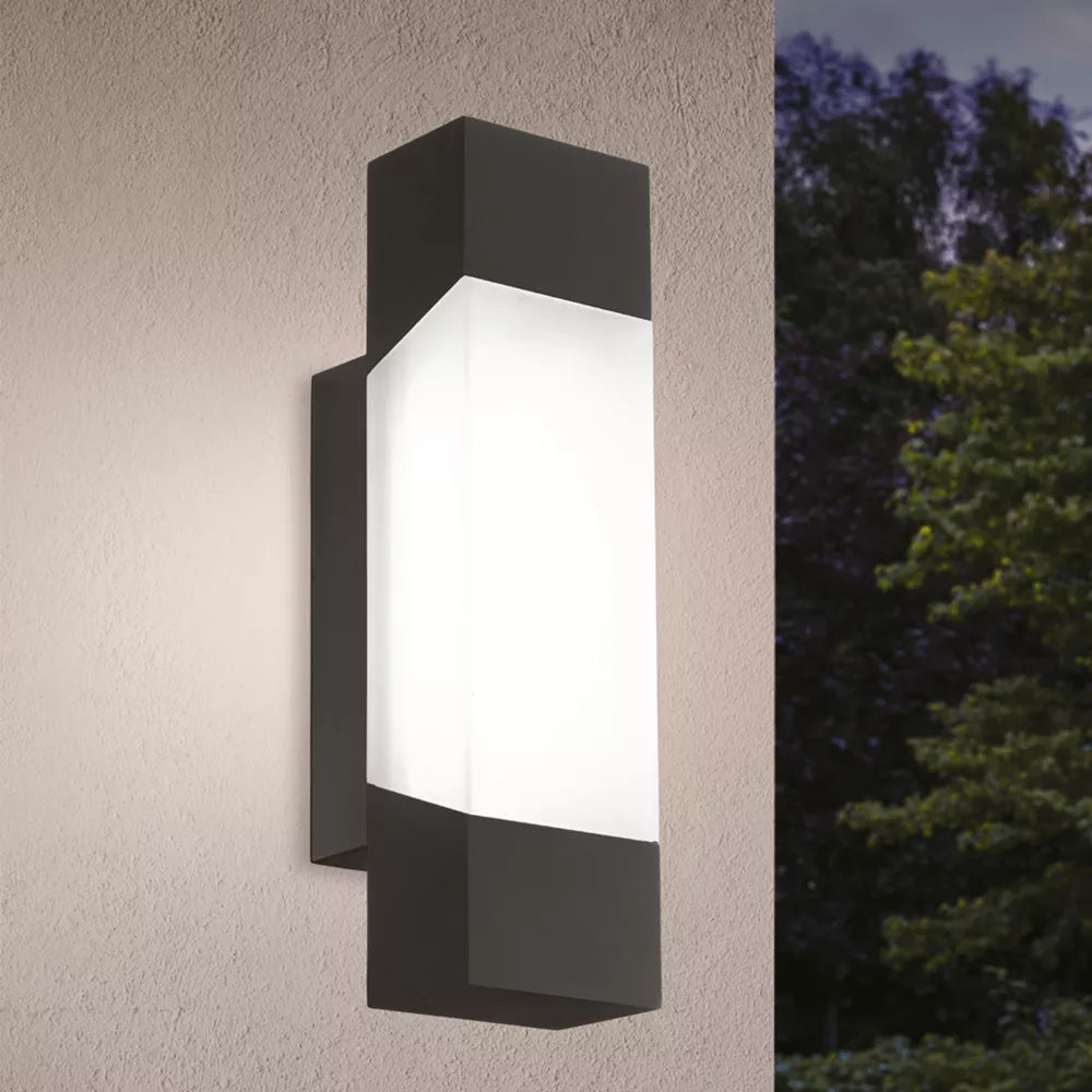 EGLO GORZANO OUTDOOR LED WALL LIGHT BLACK 8W 550LM - MonkeyTools