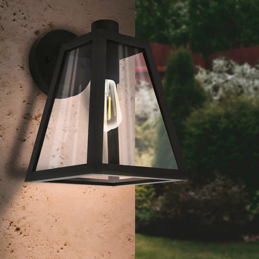 EGLO MIRANDOLA OUTDOOR WALL LIGHT BLACK - MonkeyTools