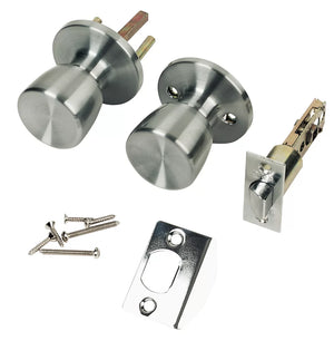 ERA MORTICE PASSAGE KNOB SET SATIN STAINLESS STEEL 67MM - MonkeyTools